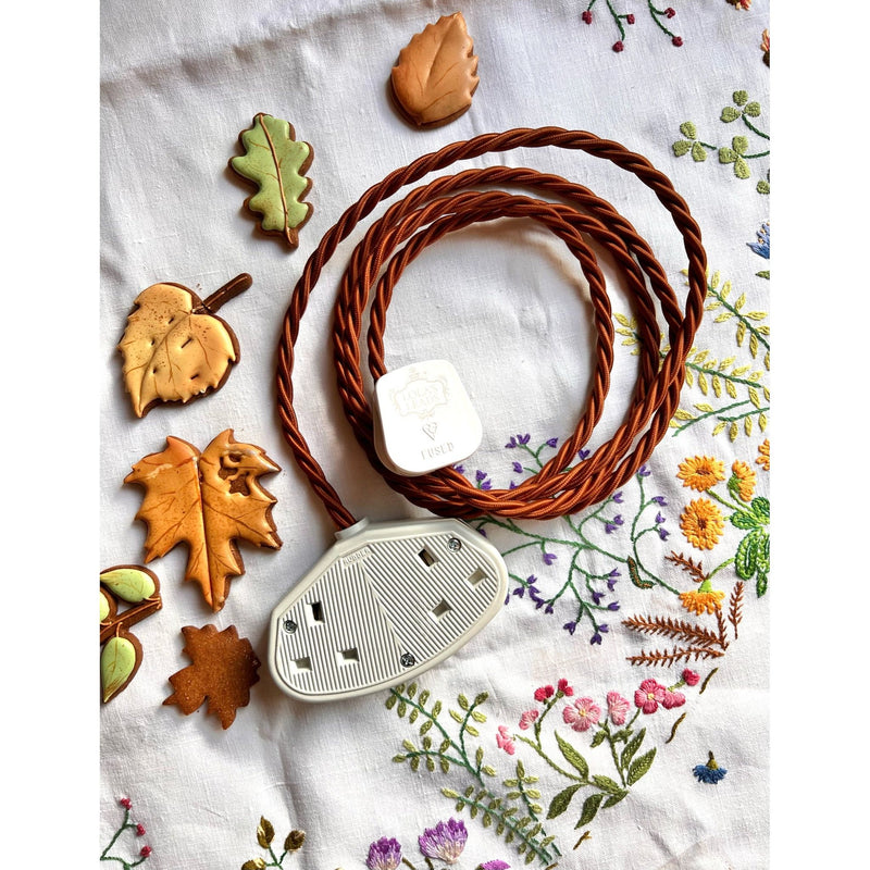 Cinnamon - Lola's Leads Fabric Extension Cable