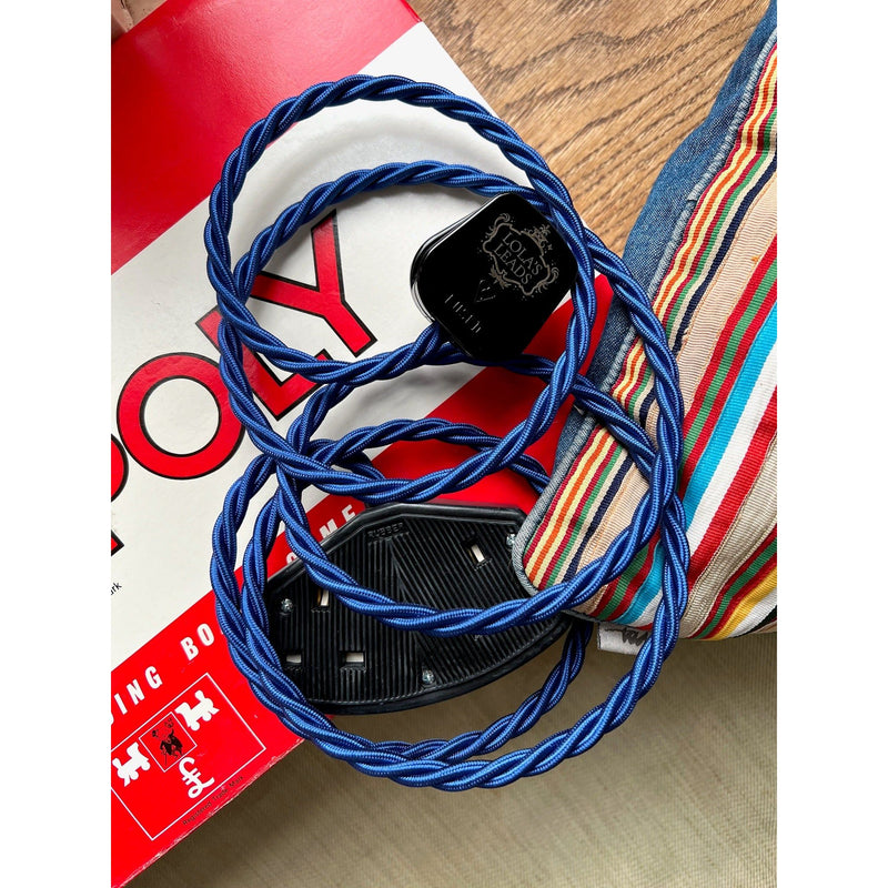 Cobalt - Lola's Leads Fabric Extension Cable