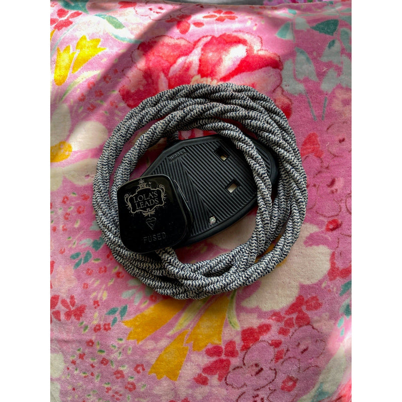 Denim Chevron - Lola's Leads Fabric Extension Cable