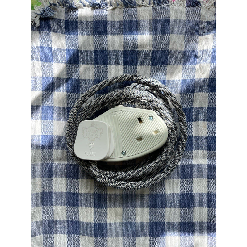 Denim Chevron - Lola's Leads Fabric Extension Cable