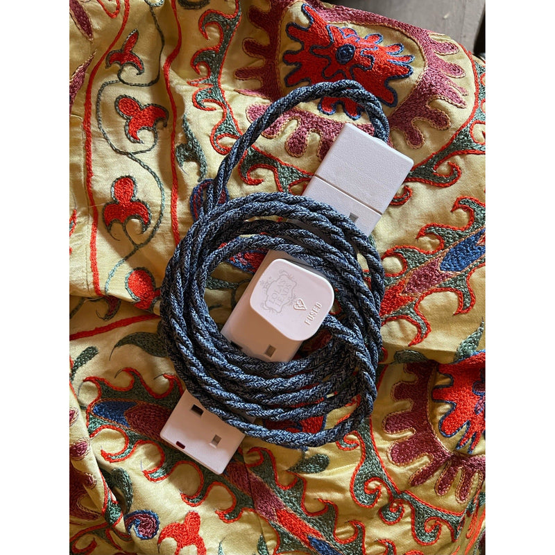 Denim - Lola's Leads Fabric Extension Cable