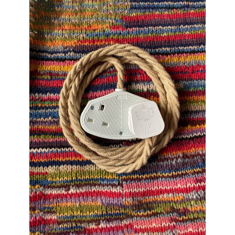 Jute - Lola's Leads Fabric Extension Cable