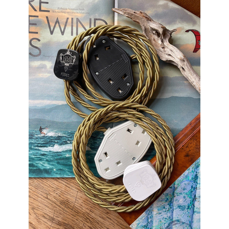 Kelp - Lola's Leads Fabric Extension Cable