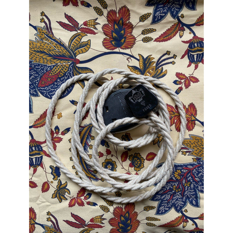 Oatmeal Linen - Lola's Leads Fabric Extension Cable