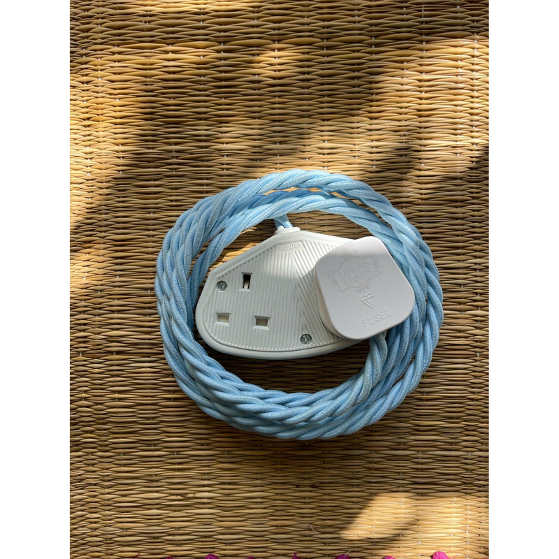 Powder Blue - Lola's Leads Fabric Extension Cable