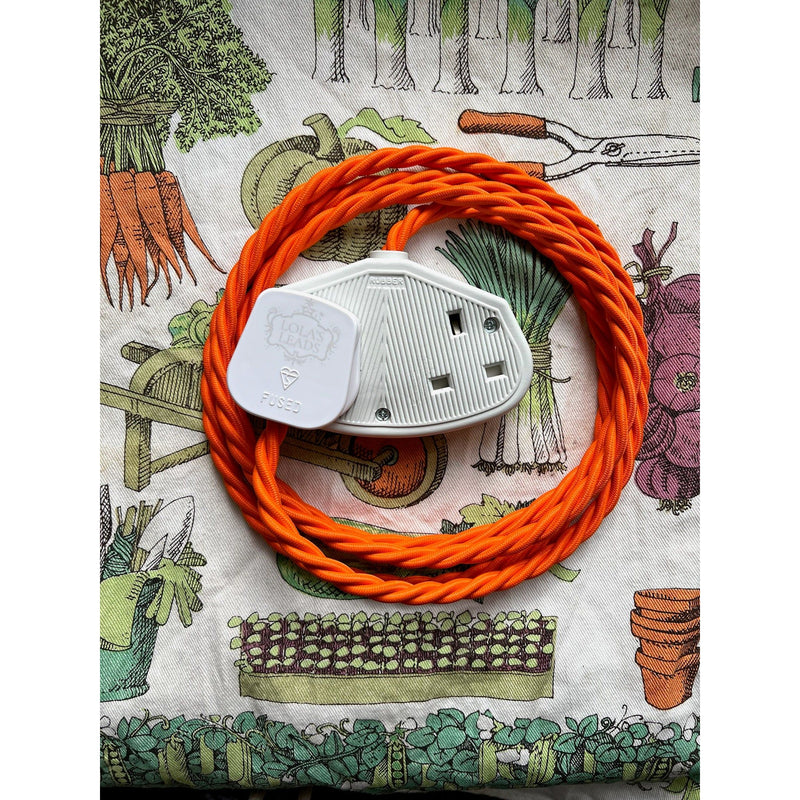 Pumpkin - Lola's Leads Fabric Extension Cable