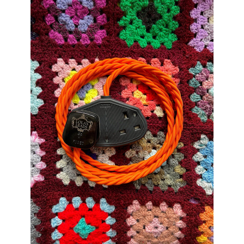 Pumpkin - Lola's Leads Fabric Extension Cable