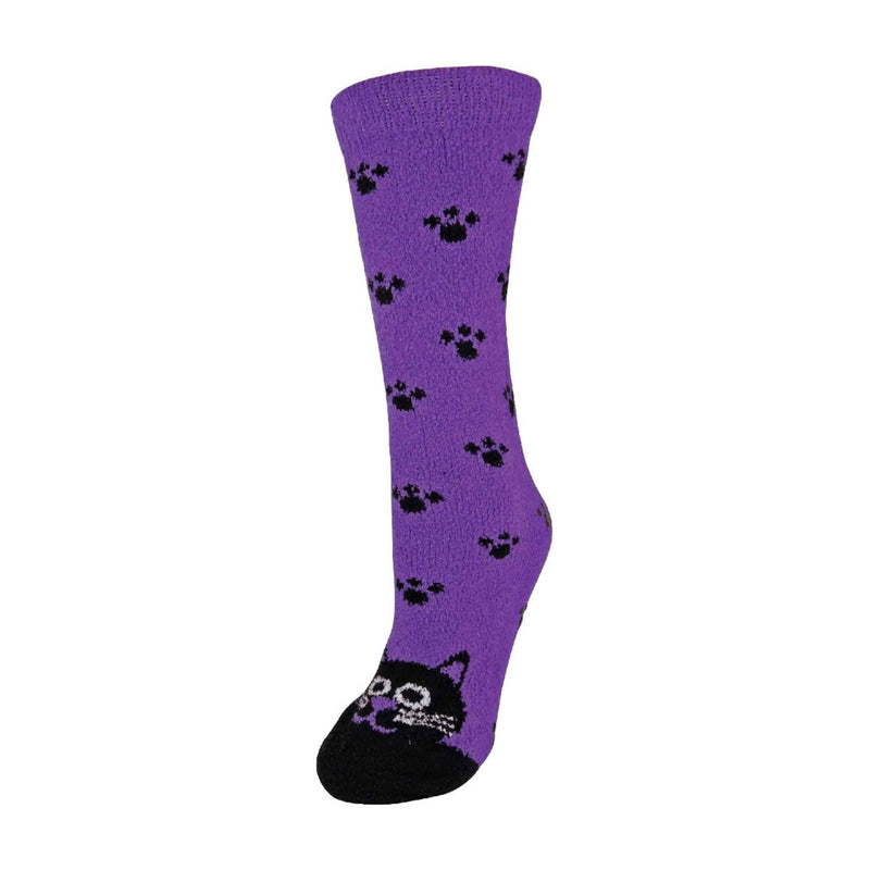 1 Pack Ladies Fluffy Animal Pattern Slipper Socks with Grips