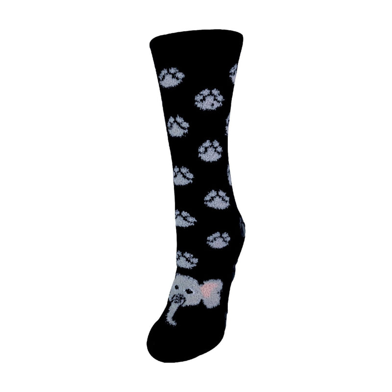 1 Pack Ladies Fluffy Animal Pattern Slipper Socks with Grips