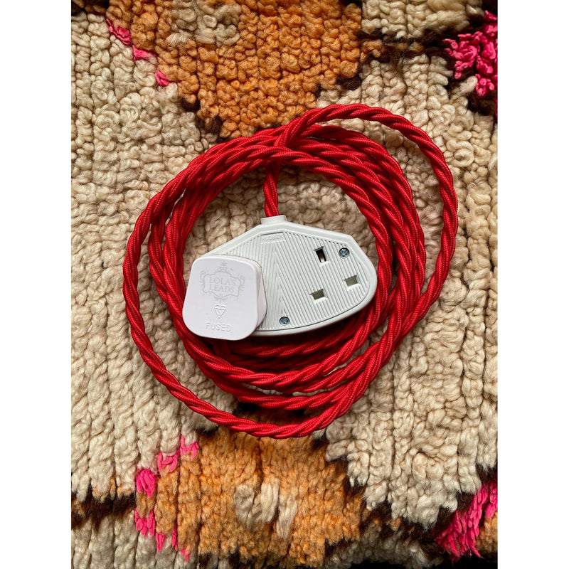 Scarlet - Lola's Leads Fabric Extension Cable