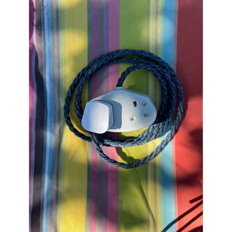 Denim - Lola's Leads Fabric Extension Cable