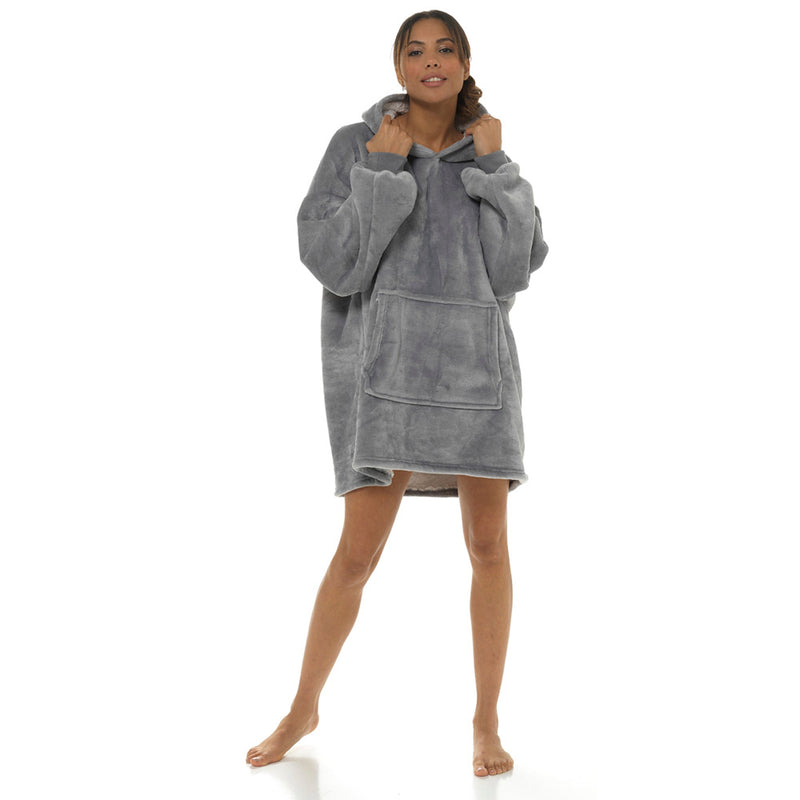 Ladies Snuggle Hoodie | Ultra Soft Oversized Hooded Blanket For Winter