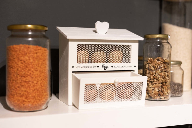 Decorative White Cream Egg House Storage Cupboard