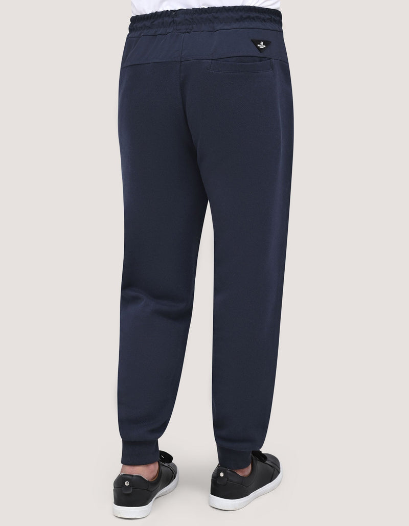 Premium Navy Textured Joggers