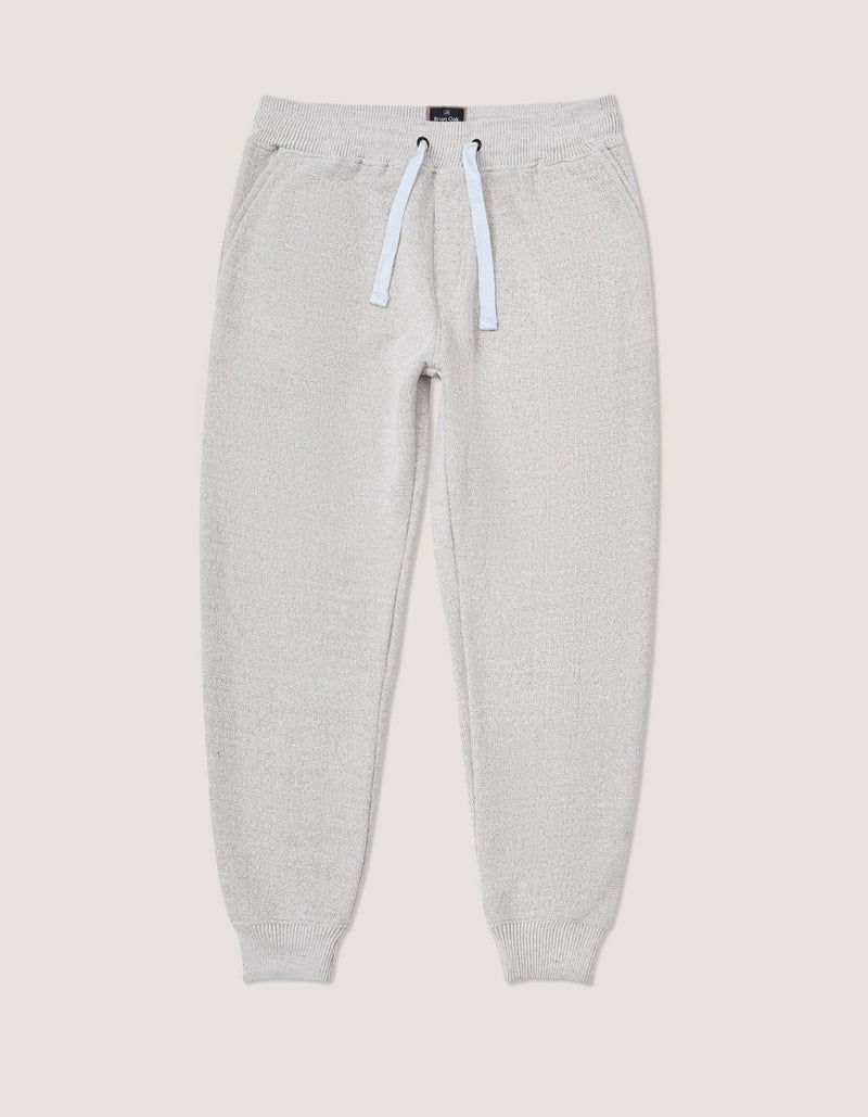 Beige Textured Joggers