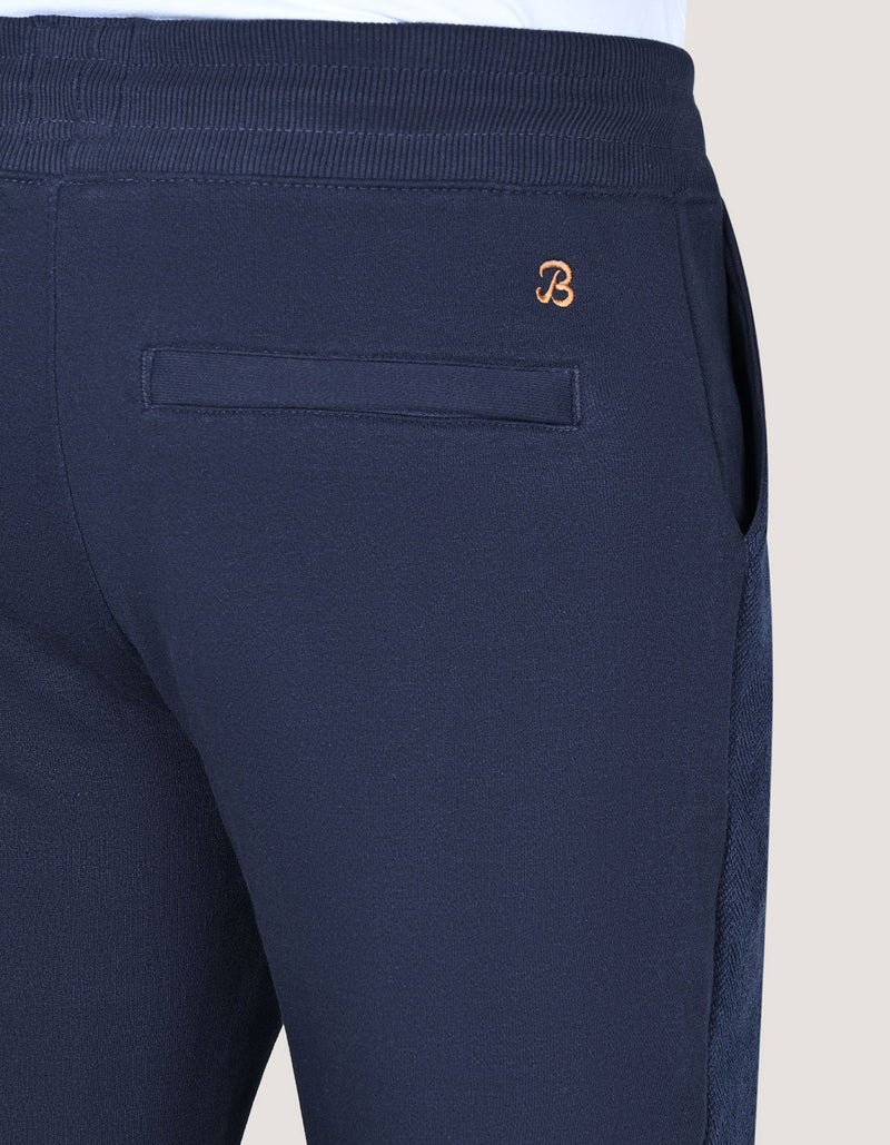 Navy Plain Terry Sweatpants