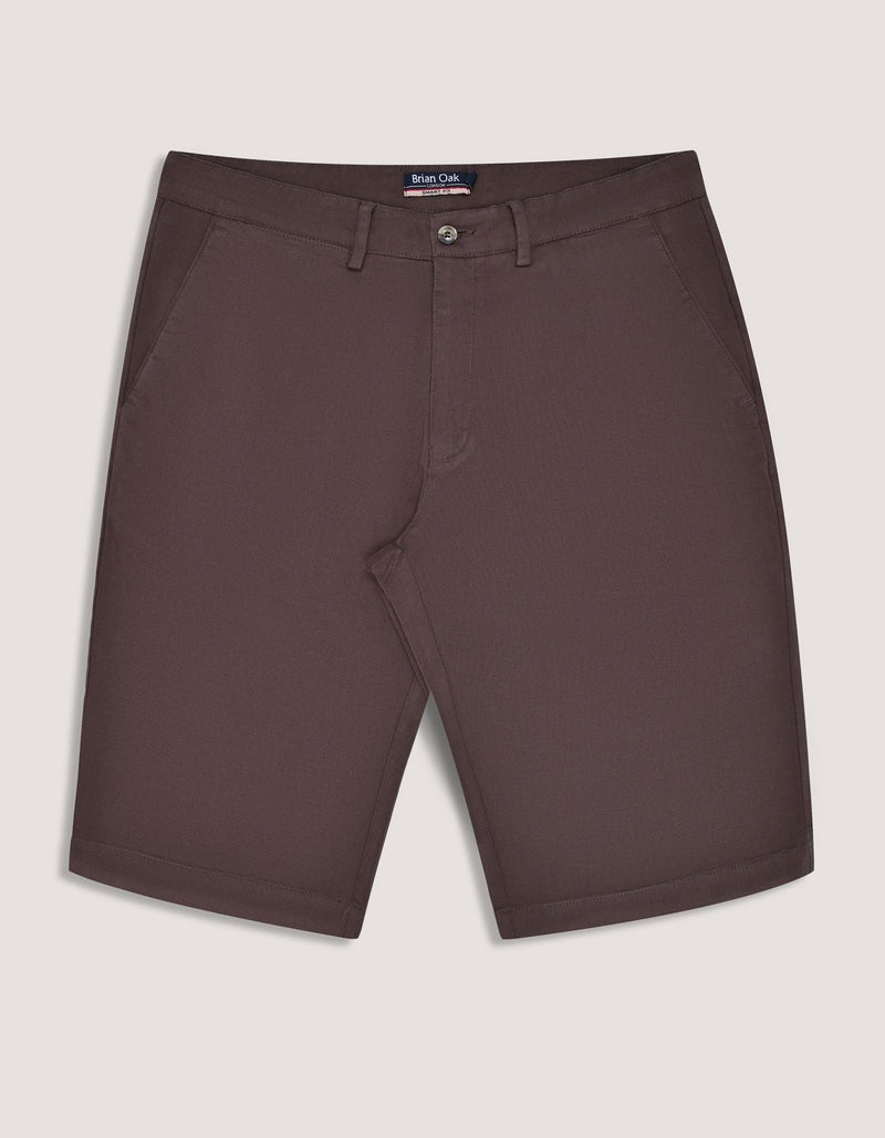 Comfort Fit Chocolate Denim Shorts