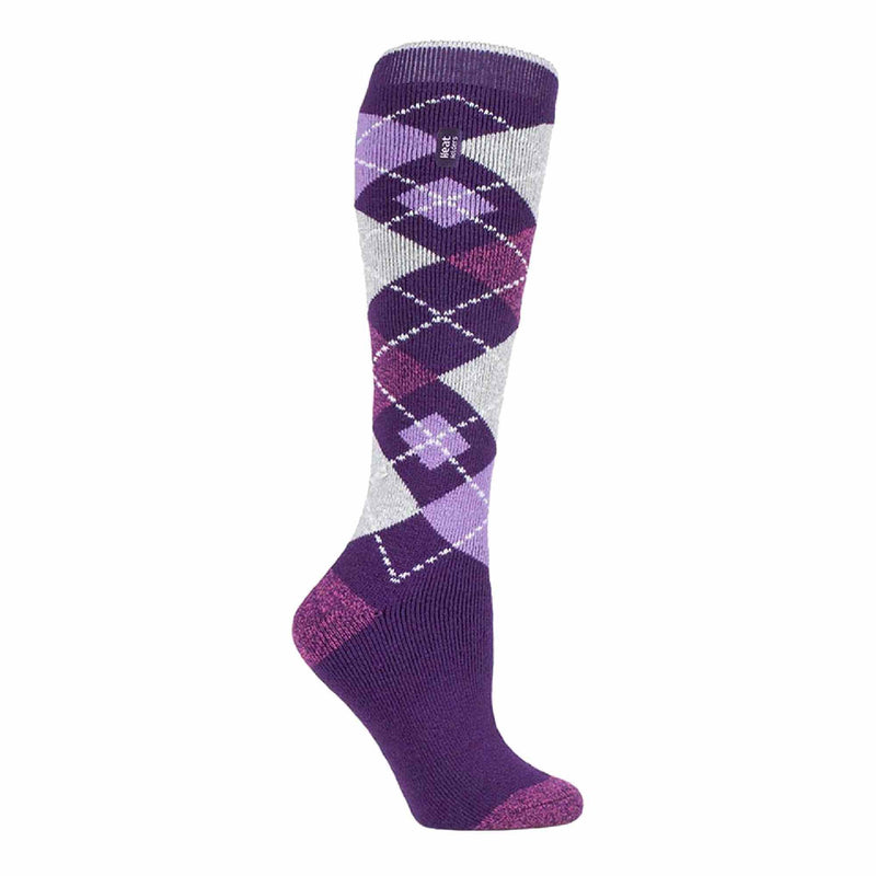 Ladies Thin Extra Long Patterned Lightweight Thermal Socks