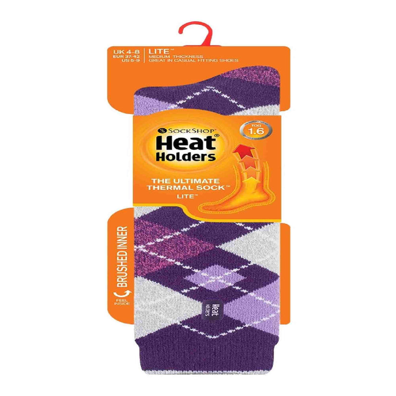 Ladies Thin Extra Long Patterned Lightweight Thermal Socks