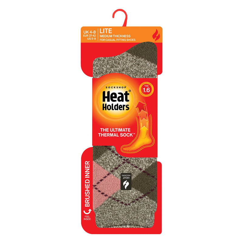 Ladies Thermal Lite Patterned Socks for Winter