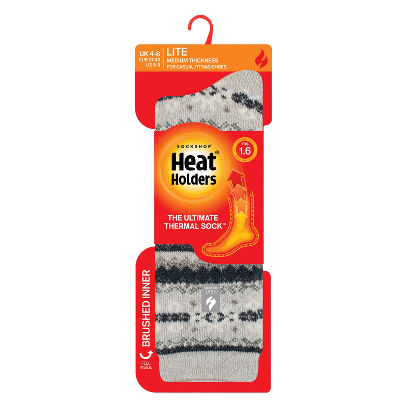 Ladies Thermal Lite Patterned Socks for Winter