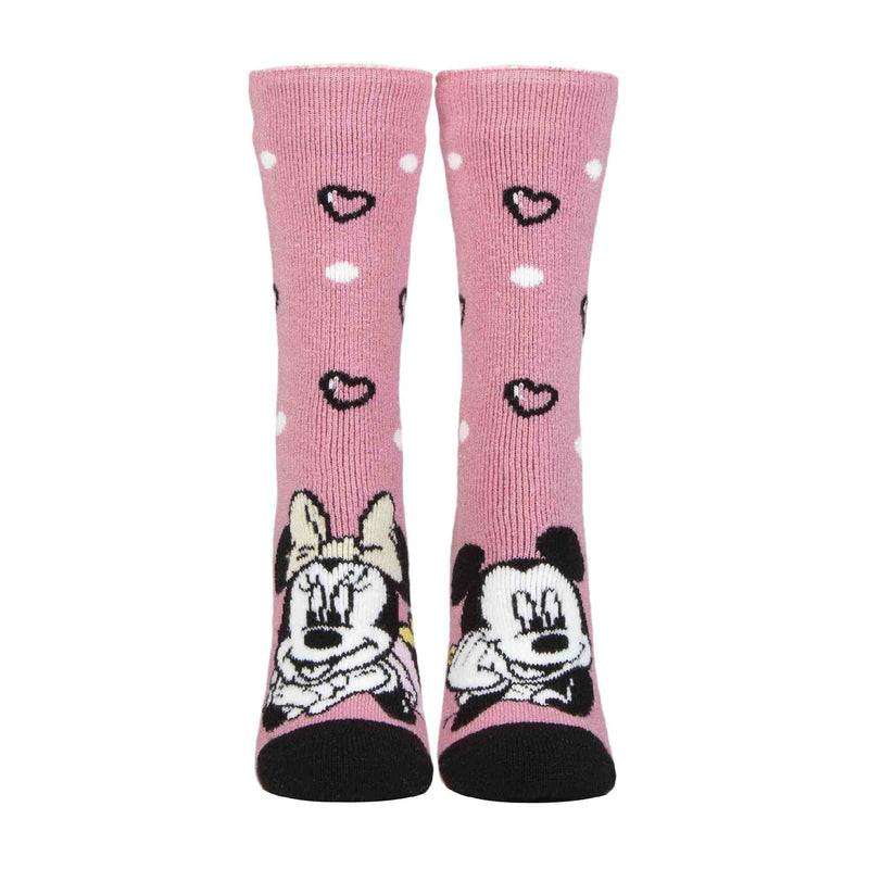 Ladies Minnie Mouse Novelty Lightweight Thermal Socks