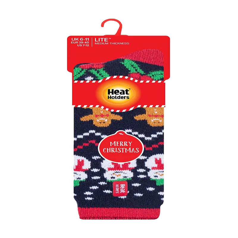 Mens & Ladies Novelty Christmas Lightweight Thermal Socks