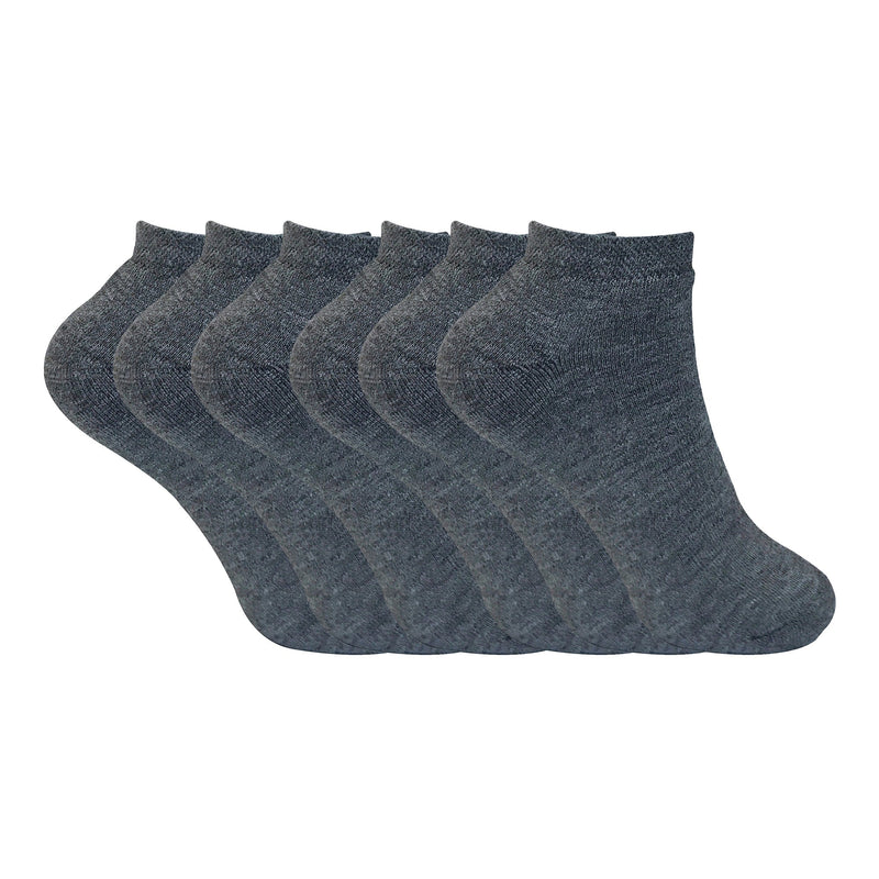 Ladies Cushioned Low Cut Ankle Thermal Trainer Socks (Multipack Options)