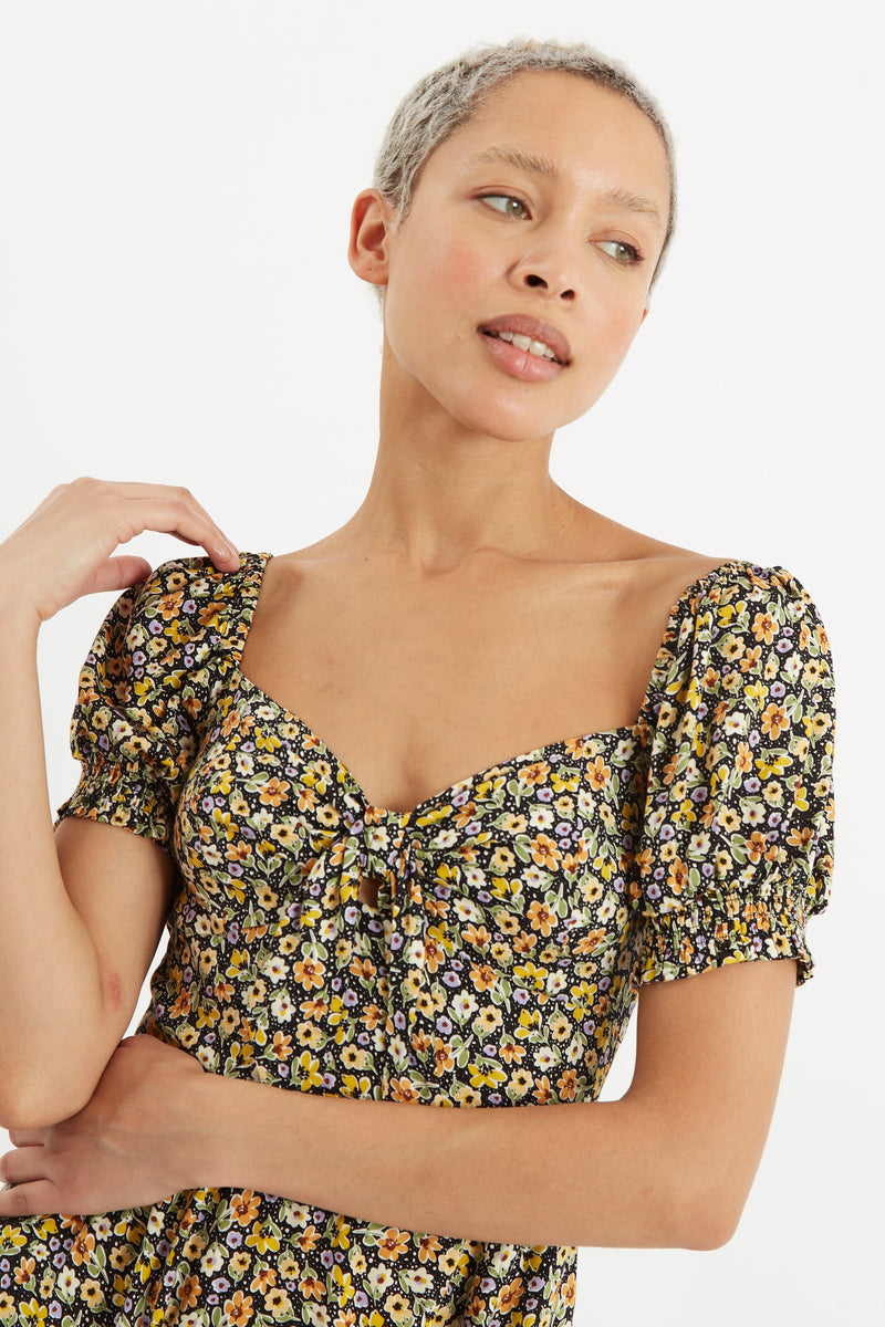 Luiza Santa Fe Floral Mini Dress