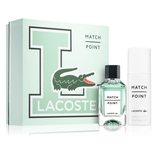 Lacoste Match Point Gift Set 100ml EDT + 150ml Deodorant Spray