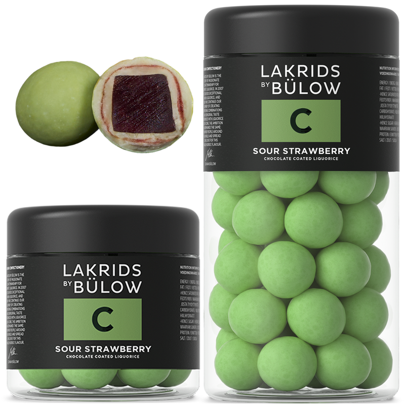 Lakrids By Bulow | Sour Strawberry | White Chocolate Covered Liquorice