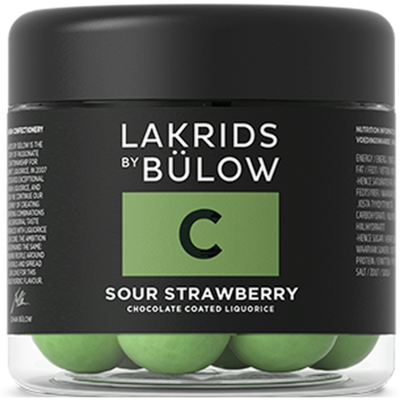 Lakrids By Bulow | Sour Strawberry | White Chocolate Covered Liquorice