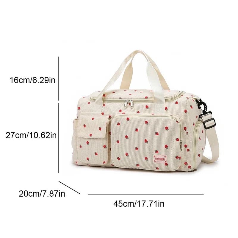 Large Capacity Travel Duffle Bag - Carry On Sports & Fitness Gym Bag for Women