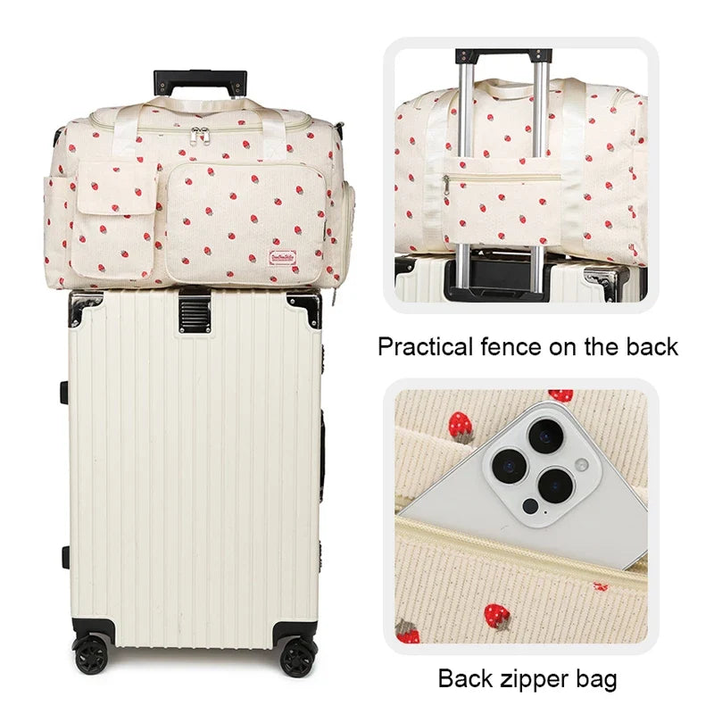 Large Capacity Travel Duffle Bag - Carry On Sports & Fitness Gym Bag for Women