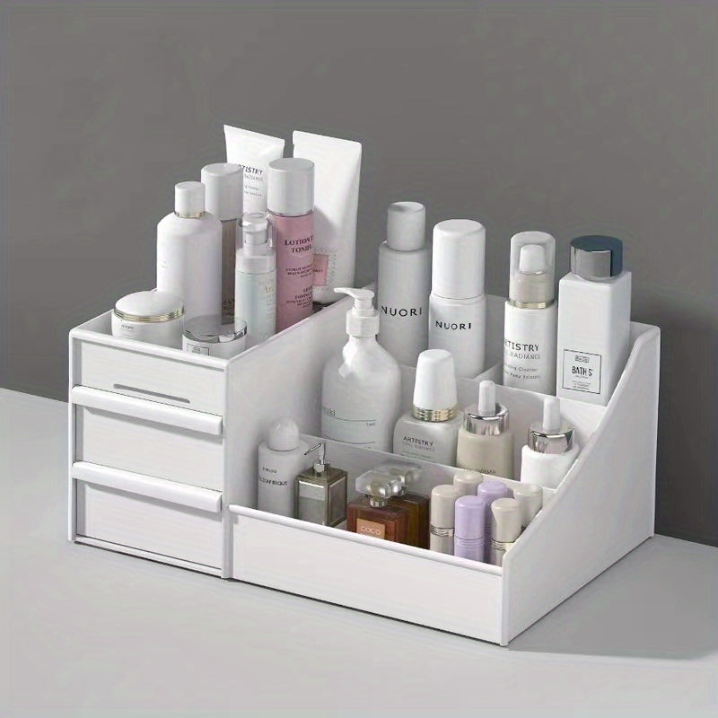 Large Makeup Organizer with Drawers - Vanity Storage Holder for Cosmetics, Skincare & Jewellery