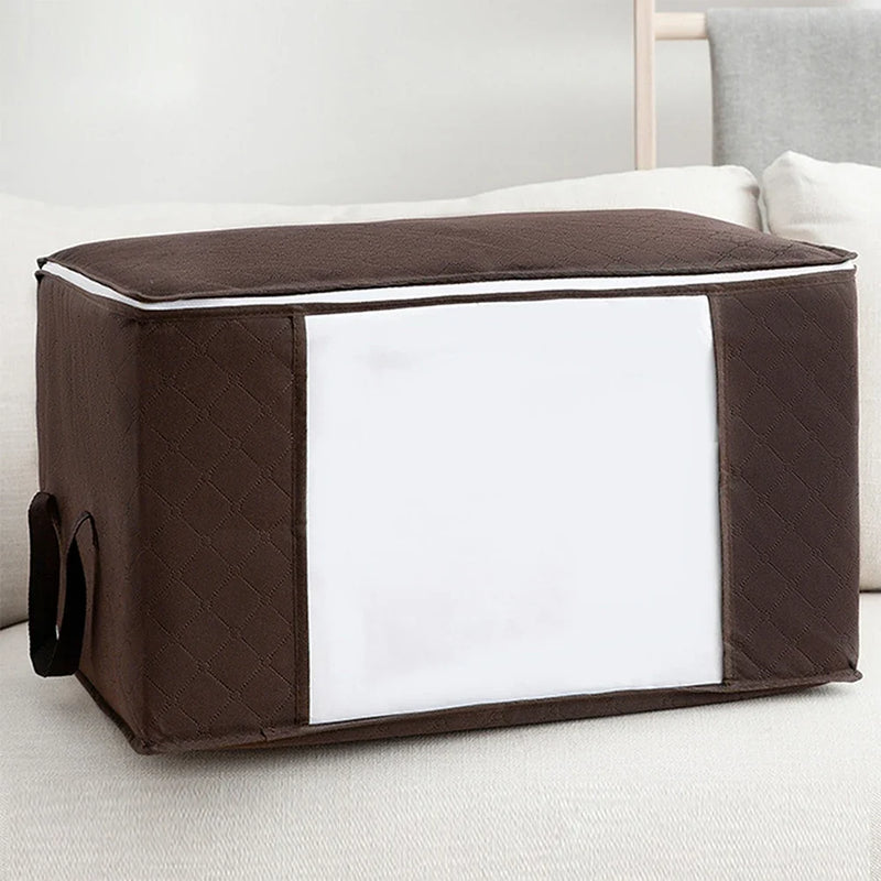 Large Capacity Foldable Clothes Storage Bag - Blanket & Closet Organiser for Bedroom