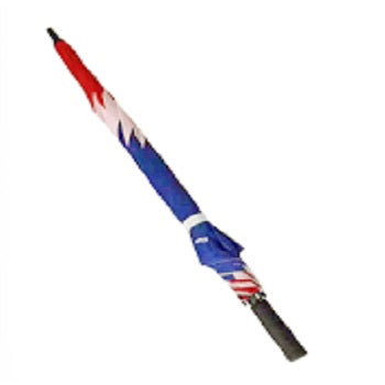 Golf umbrella with Union Jack design and automatic push button opening
