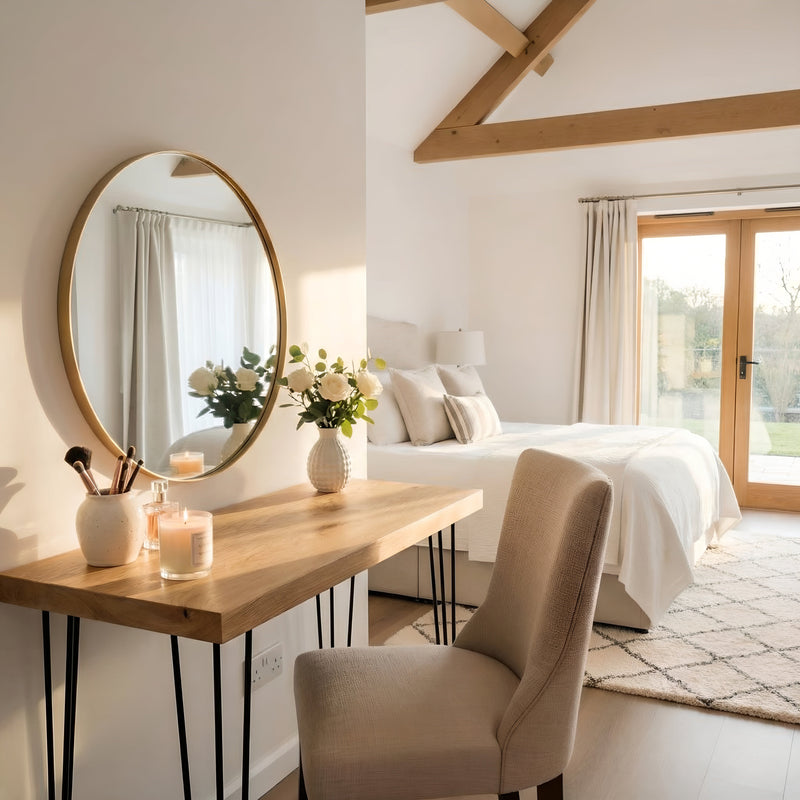 LARIA Oak Makeup / Dressing Table