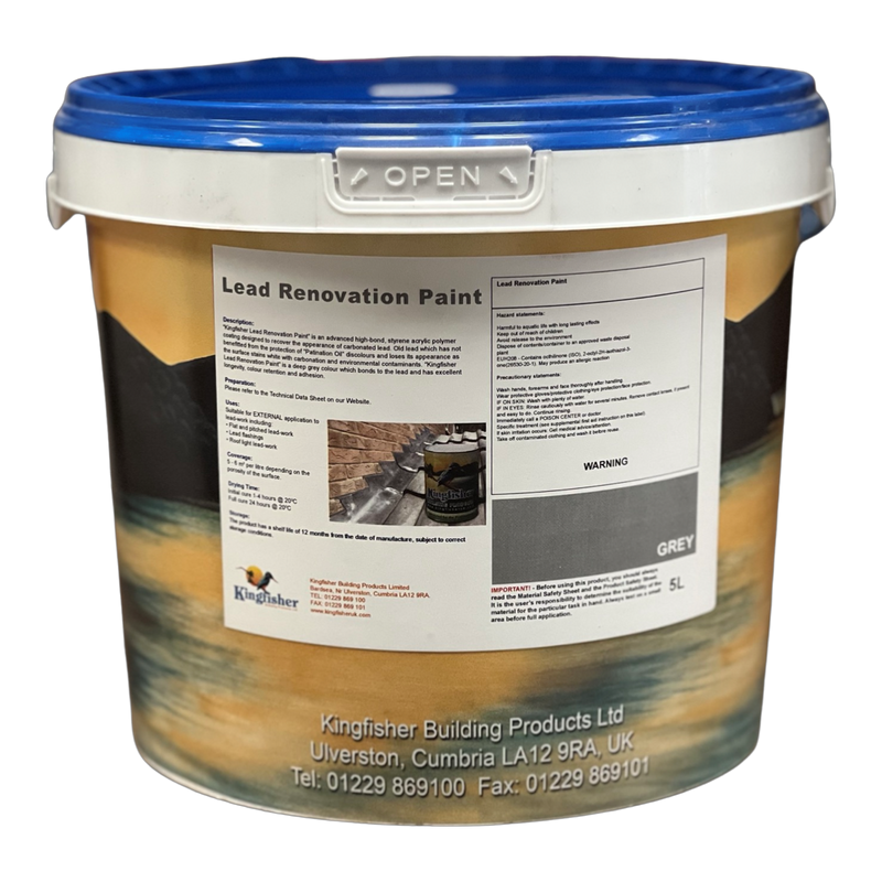 Kingfisher Lead Flashing Paint - Lead Flashing Protector - 5L