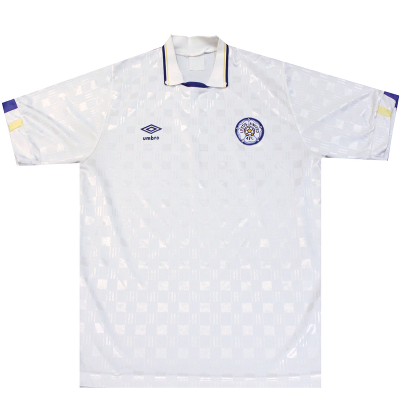 Leeds United 1988-1990 Home Shirt (Excellent) L