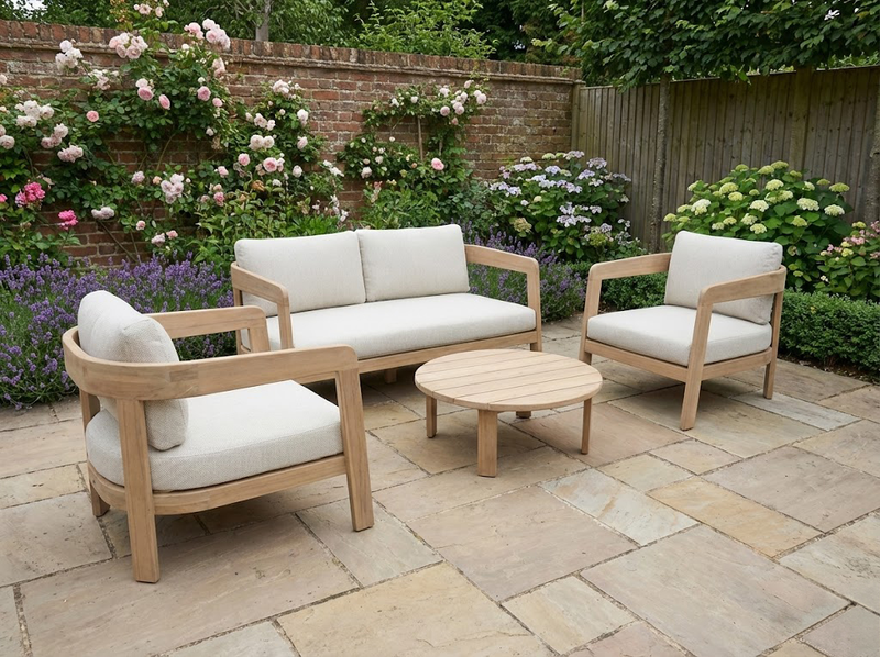 Leno Lounge Set with FSC Acacia Coffee Table