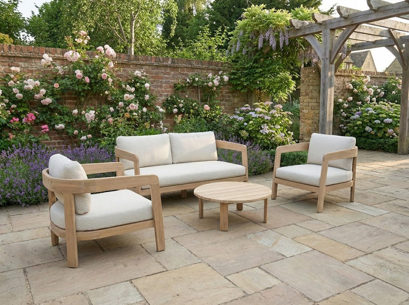 Leno Lounge Set with FSC Acacia Coffee Table