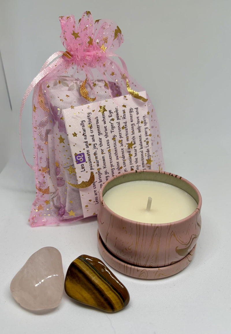 Leo Zodiac Crystal Gift Box