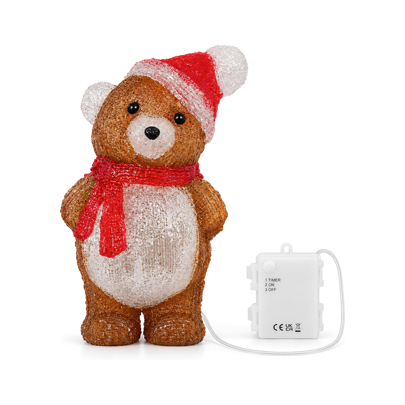 LED Teddy Bear Christmas Decoration