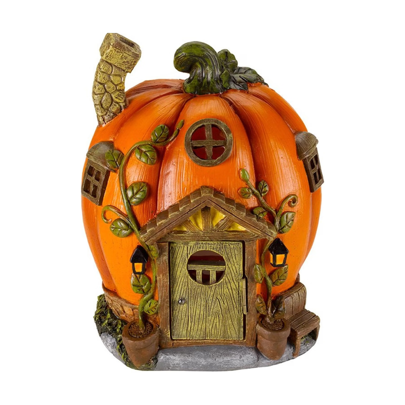 Solar Pumpkin House LED Halloween Decor