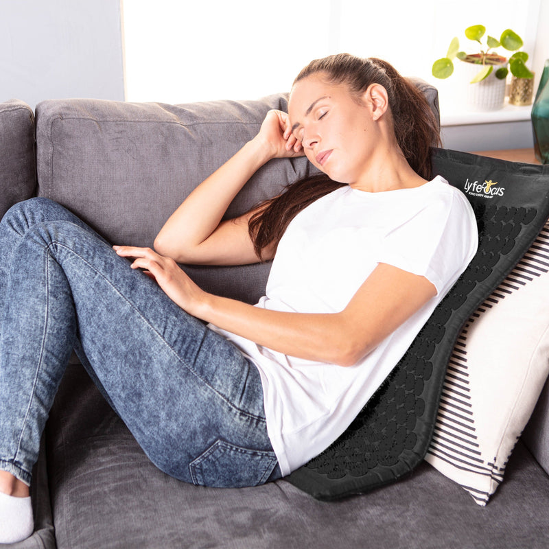 LyfeFocus Acupressure Mat & Pillow (Black)