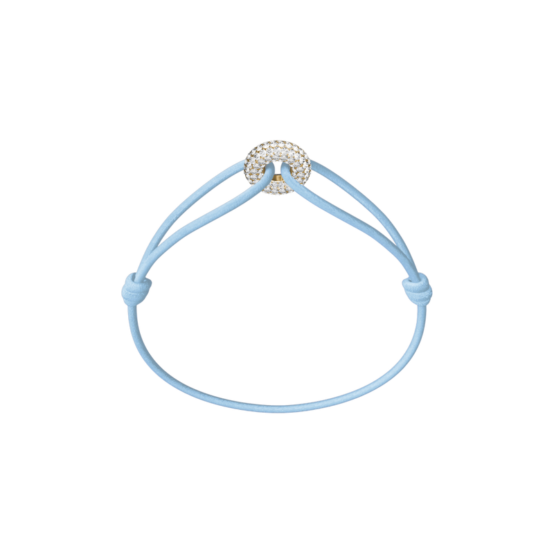 Mini Golden Soho Pavé Cord Bracelet