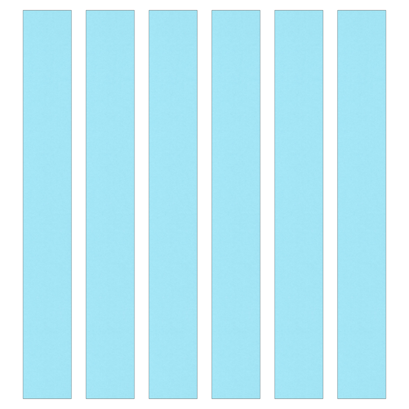 Light Blue Paper Chain Card Strips. 5 Meter / 16 Feet Long. Wedding Party Decor