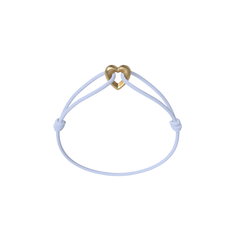 Golden Heart Cord Bracelet