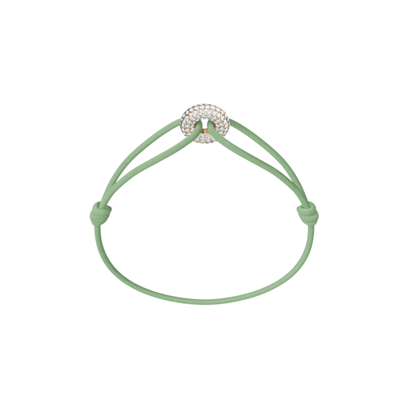 Mini Golden Soho Pavé Cord Bracelet